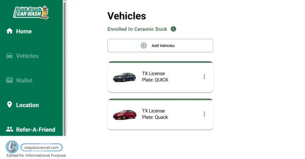How to Cancel Quick Quack Car Wash Membership in 2025 Cancel Quick Quack Car Wash membership via myQQ webiste portal online