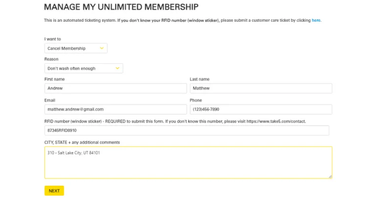 4 Simple Ways to Cancel your Take 5 Car Wash Membership Steps to Cancel your Take 5 Car Wash using Cancellation Form Online