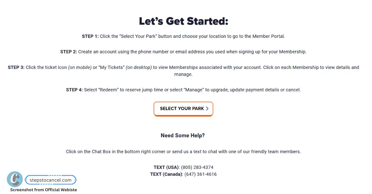 Visit the Sky Zone Member Portal