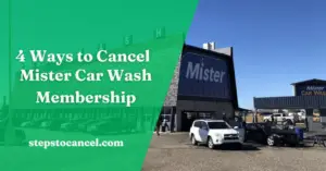 Mister Car Wash Cancel Membership