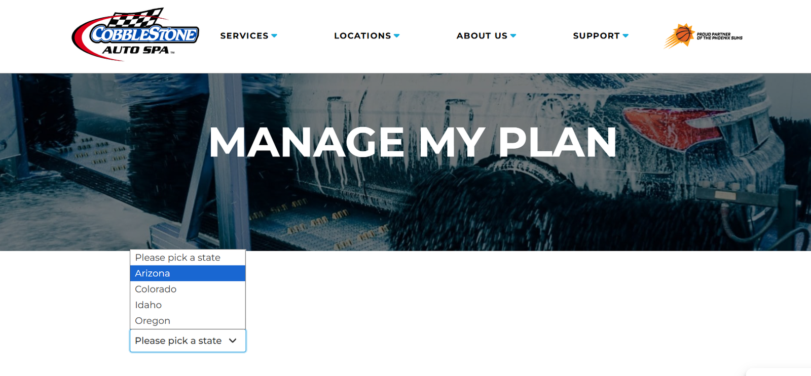 Go to the Cobblestone Auto Spa Membership Portal