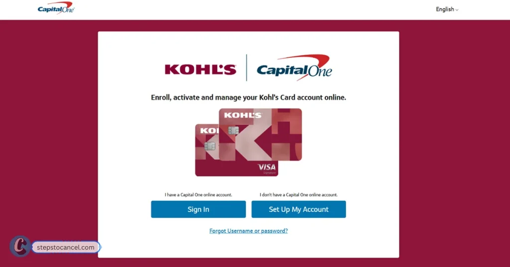 Canceling Kohl’s Credit Card shouldn’t be Hard—Here’s Simple Way kohls capital one card login setup